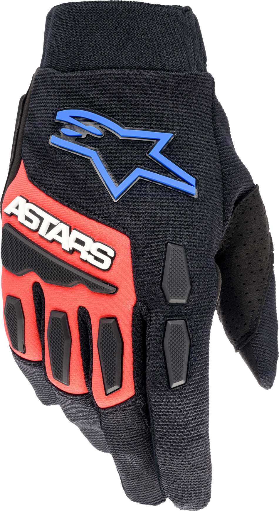 ALPINESTARS Full Bore Xt Gloves Black/Bright Blue/Red Lg 3563623-1317-LG