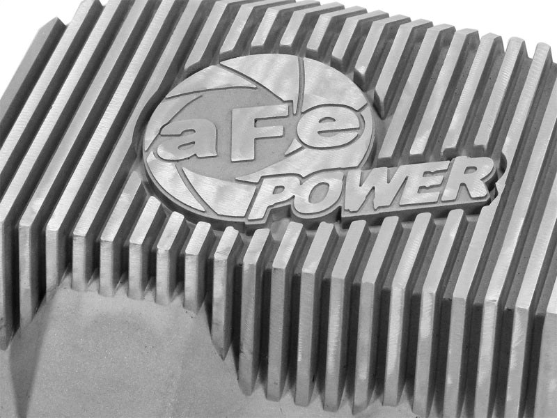 afe Front Differential Cover (Raw; Street Series); Ford Diesel Trucks 94.5-14 V8-7.3/6.0/6.4/6.7L 46-70080