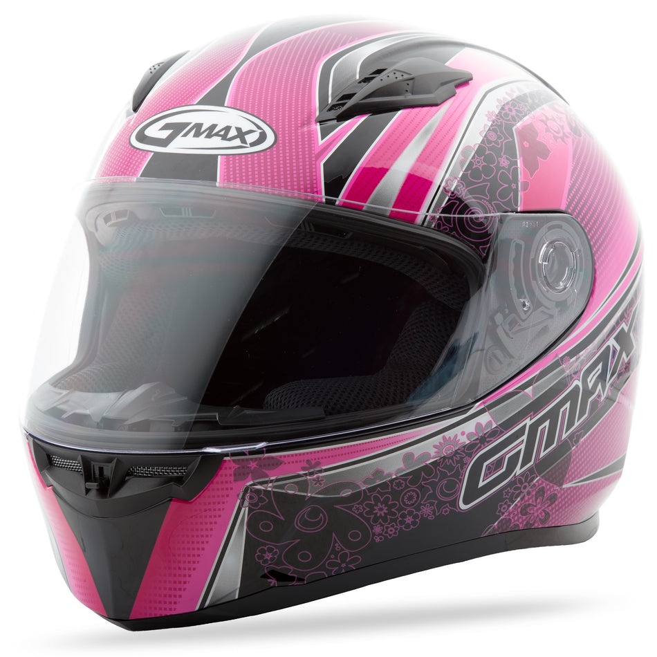 GMAX Ff-49 Full-Face Elegance Helmet Black/Pink Sm G7492404 TC-14