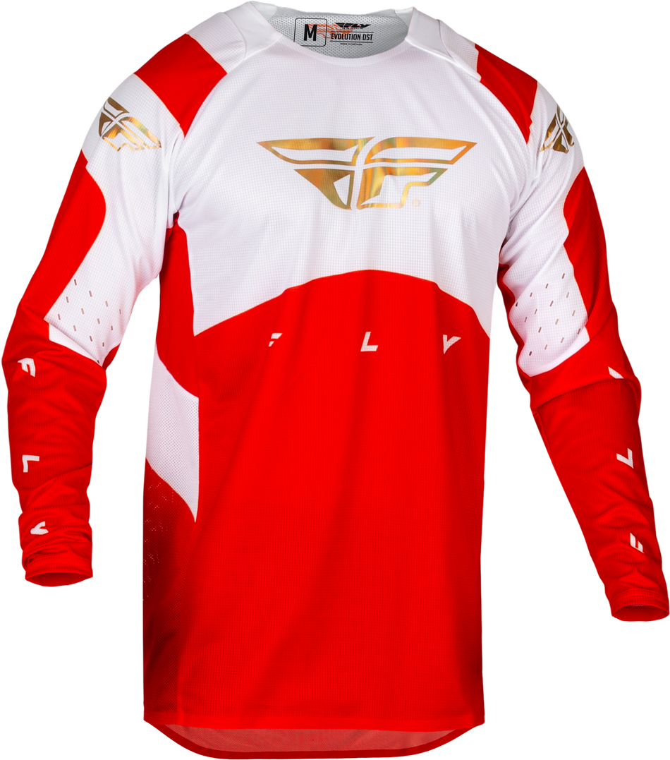 FLY RACING Evolution Dst Le Podium Jersey Red/Wht/Red Iridium Lg 377-125L