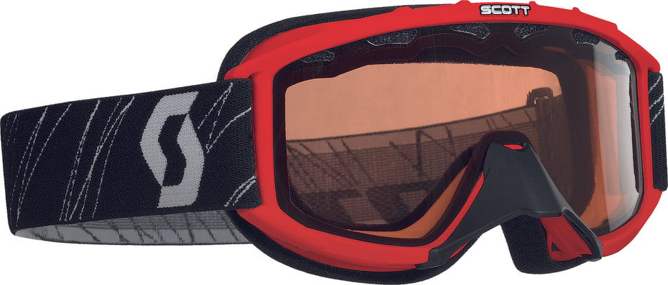 SCOTT 89si Youth Snocross Goggle Red W/Acs Red Lens 217801-0004108