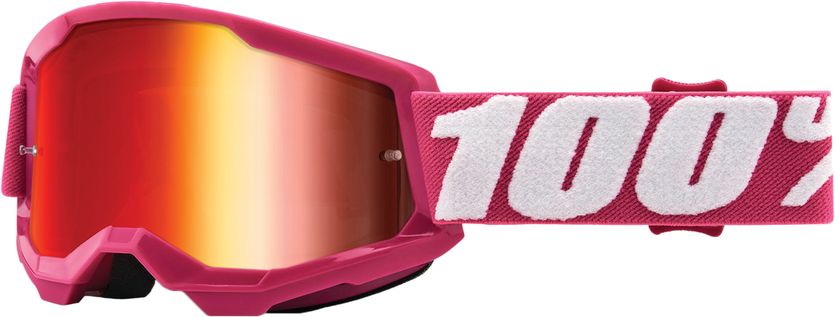 100% Strata 2 Junior Goggle Fletcher Mirror Red Lens 50032-00006