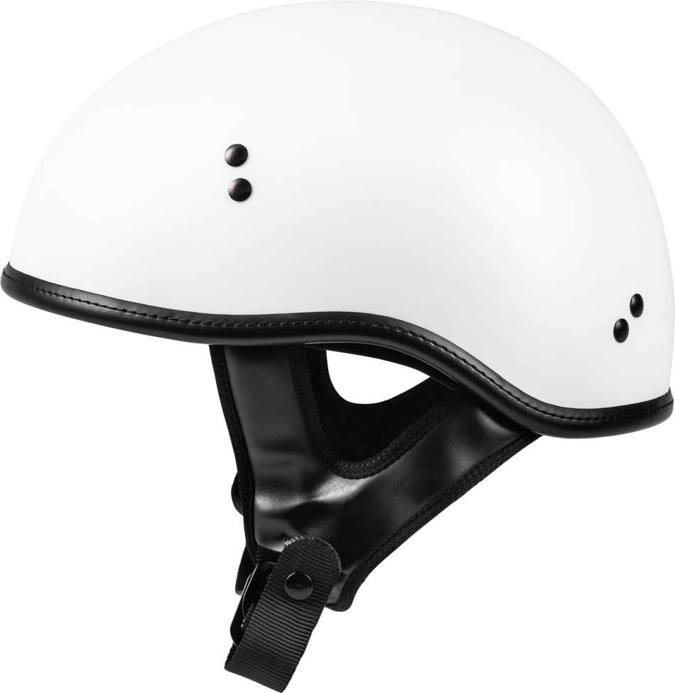 HIGHWAY 21 .357 Solid Half Helmet Matte White 2x F77-11022X