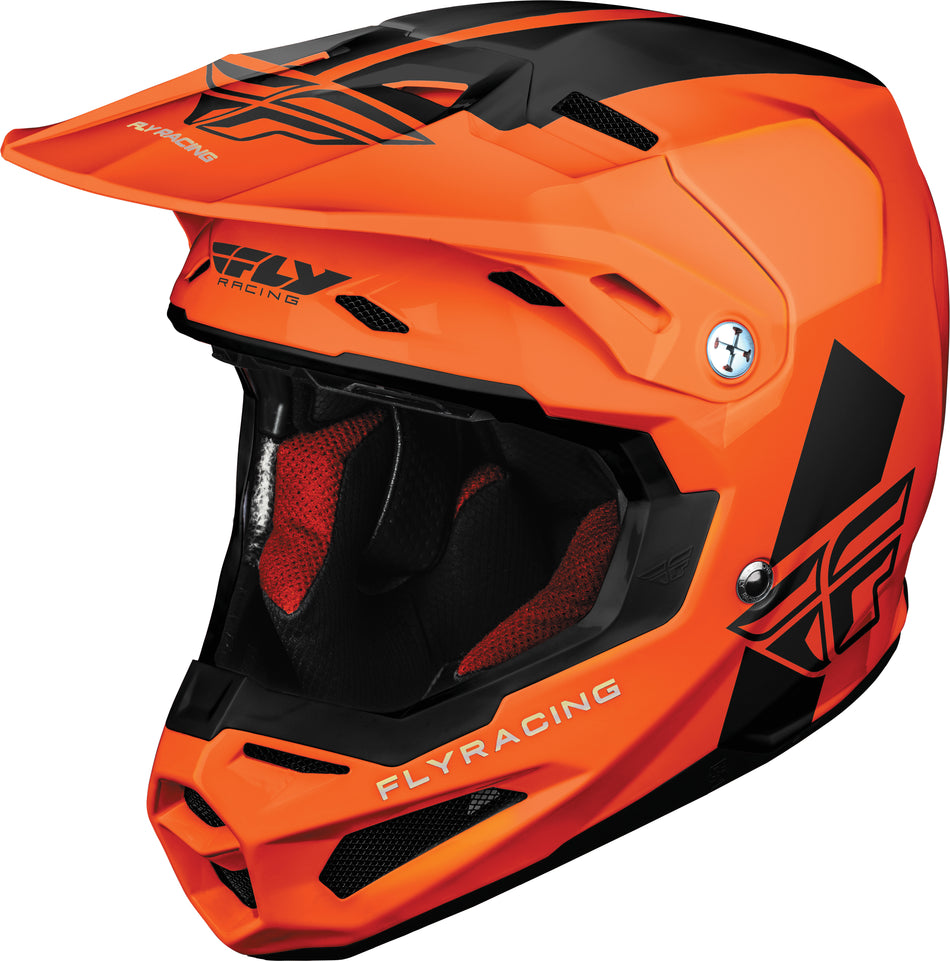 FLY RACING Formula Origin Cold Weather Helmet Orange 2x 73-4409-9