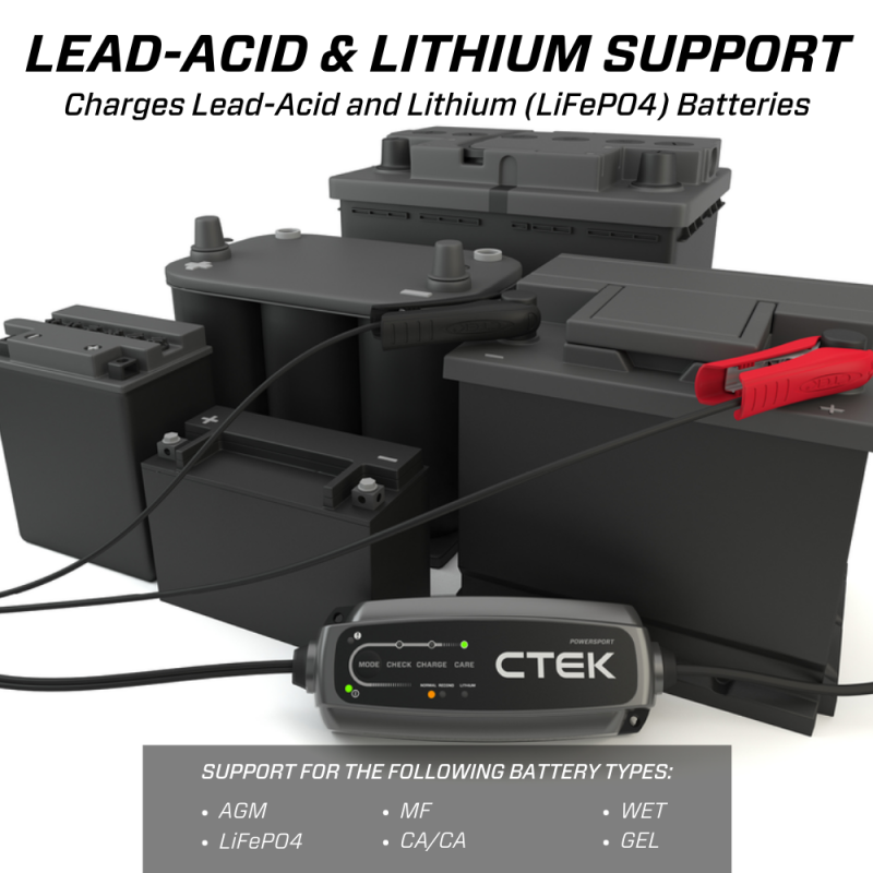 CTEK Battery Charger - CT5 Powersport - 2.3A K40-339