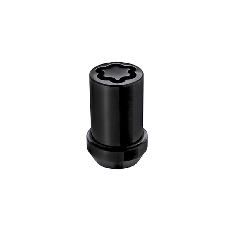 McGard Wheel Lock Nut Set - 4pk. (Tuner / Cone Seat) M12X1.5 / 13/16 Hex / 1.24in. Length - Black 25357