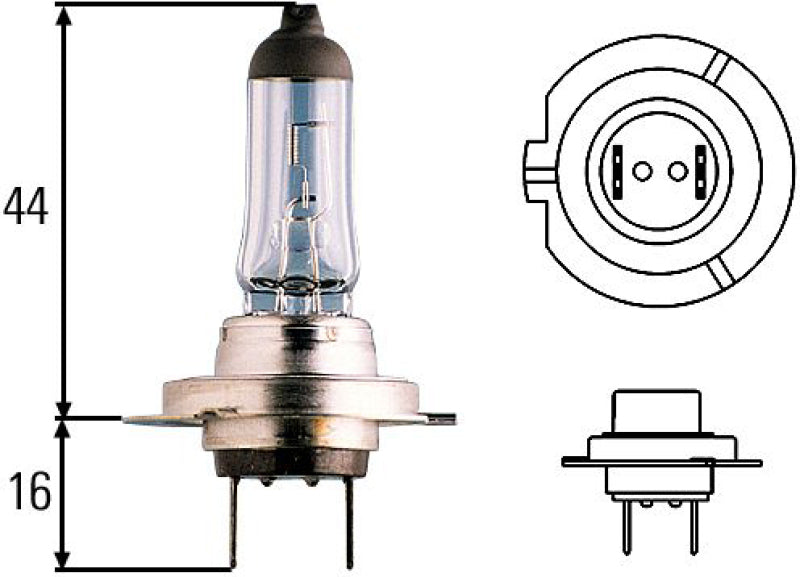 Hella Optilux H7 100 W XB Extreme Blue-Glühbirnen (Paar) LAH71070307