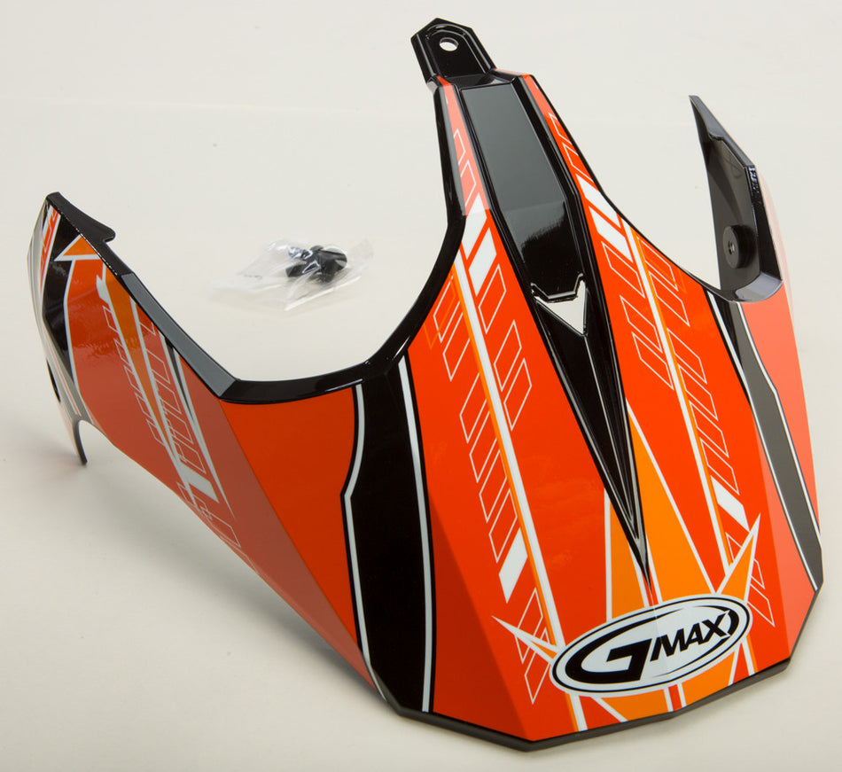 GMAX Gm-11s Nova Helmet Visor Black/Orange/White G011045