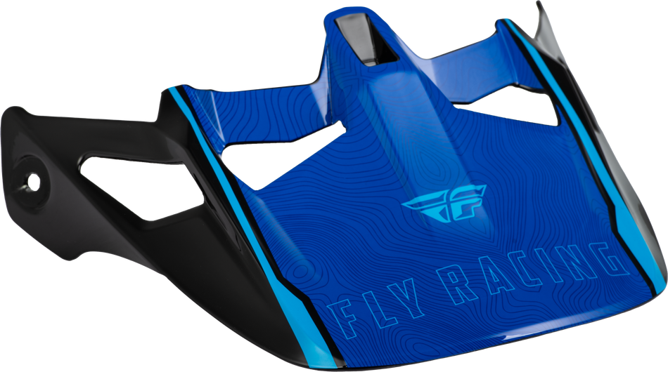 FLY RACING Werx-R Helmet Visor Blue Carbon 73-92841
