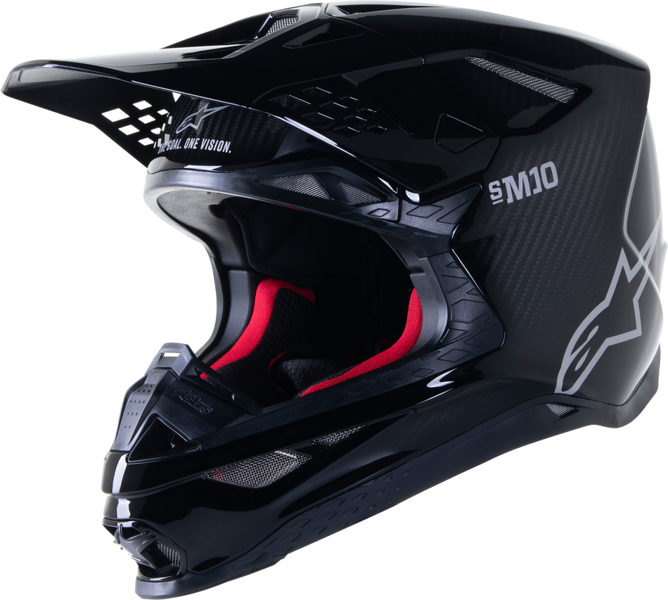 ALPINESTARS S-M10 Solid Helmet Carbon Glossy Black Md 8300319-1188-MD