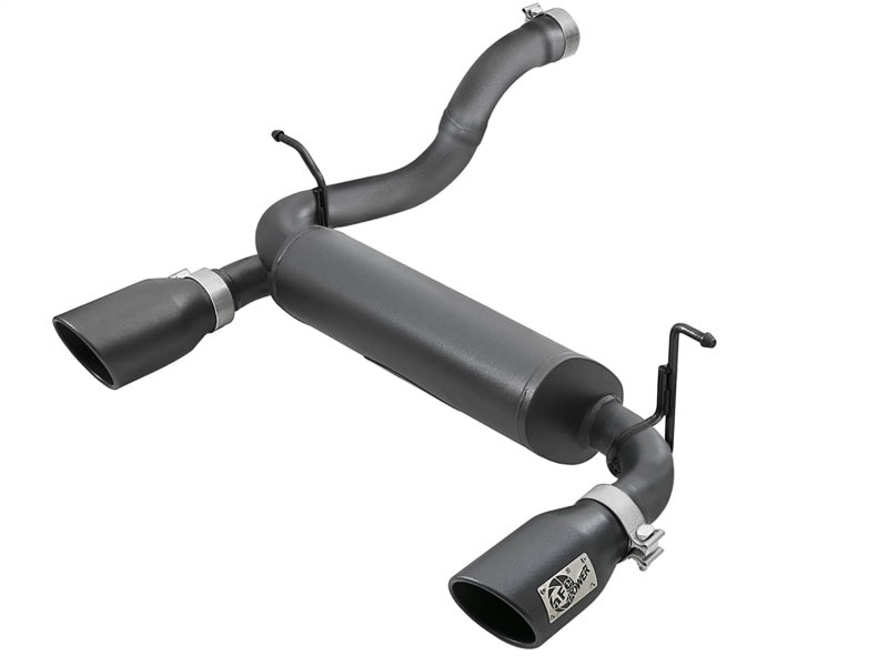 aFe Rebel Series 2.5in 409 SS Axle-Back Exhaust w/ Black Tips 2018+ Jeep Wrangler (JL) V6 3.6L 49-48067-B