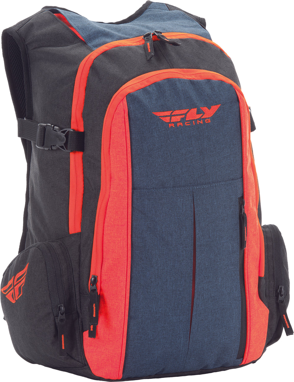 FLY RACING Back Country Pack Heather Blue/Orange 28-5148