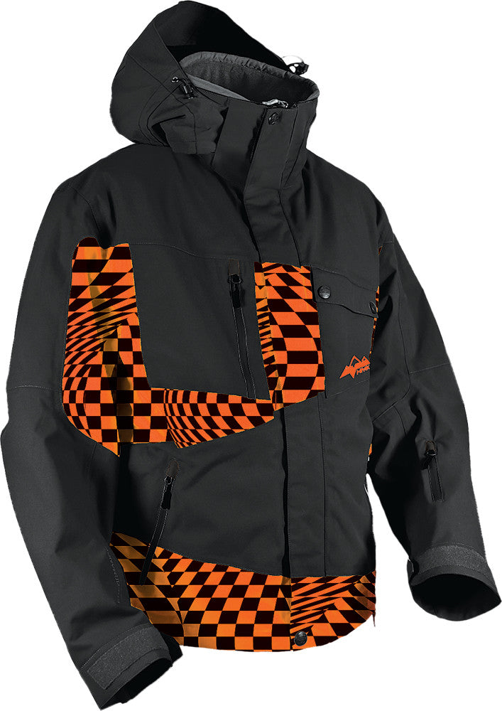HMK Peak 2 Jacket Orange/Checker Lg HM7JPEA2OCL