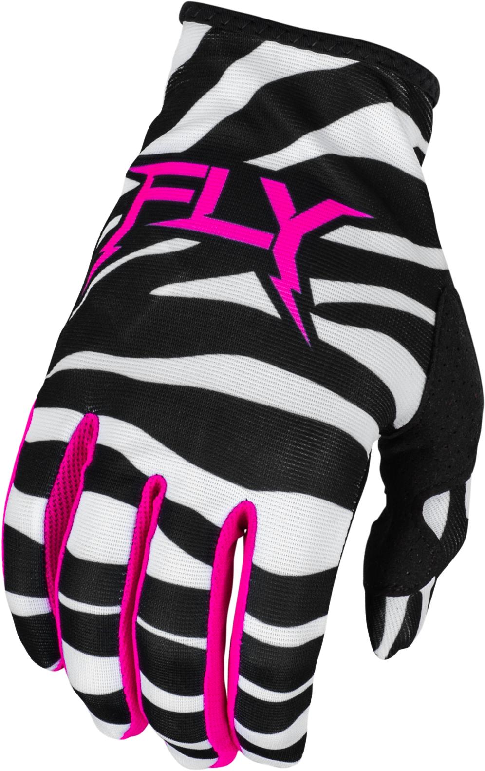 FLY RACING Youth Lite Uncaged Gloves Black/White/Neon Pink Ym 377-741YM