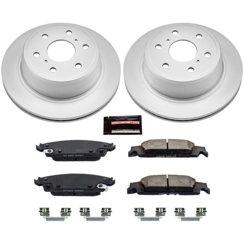 Power Stop 15-19 Cadillac Escalade Rear Z17 Evolution Geomet Coated Brake Kit CRK6562