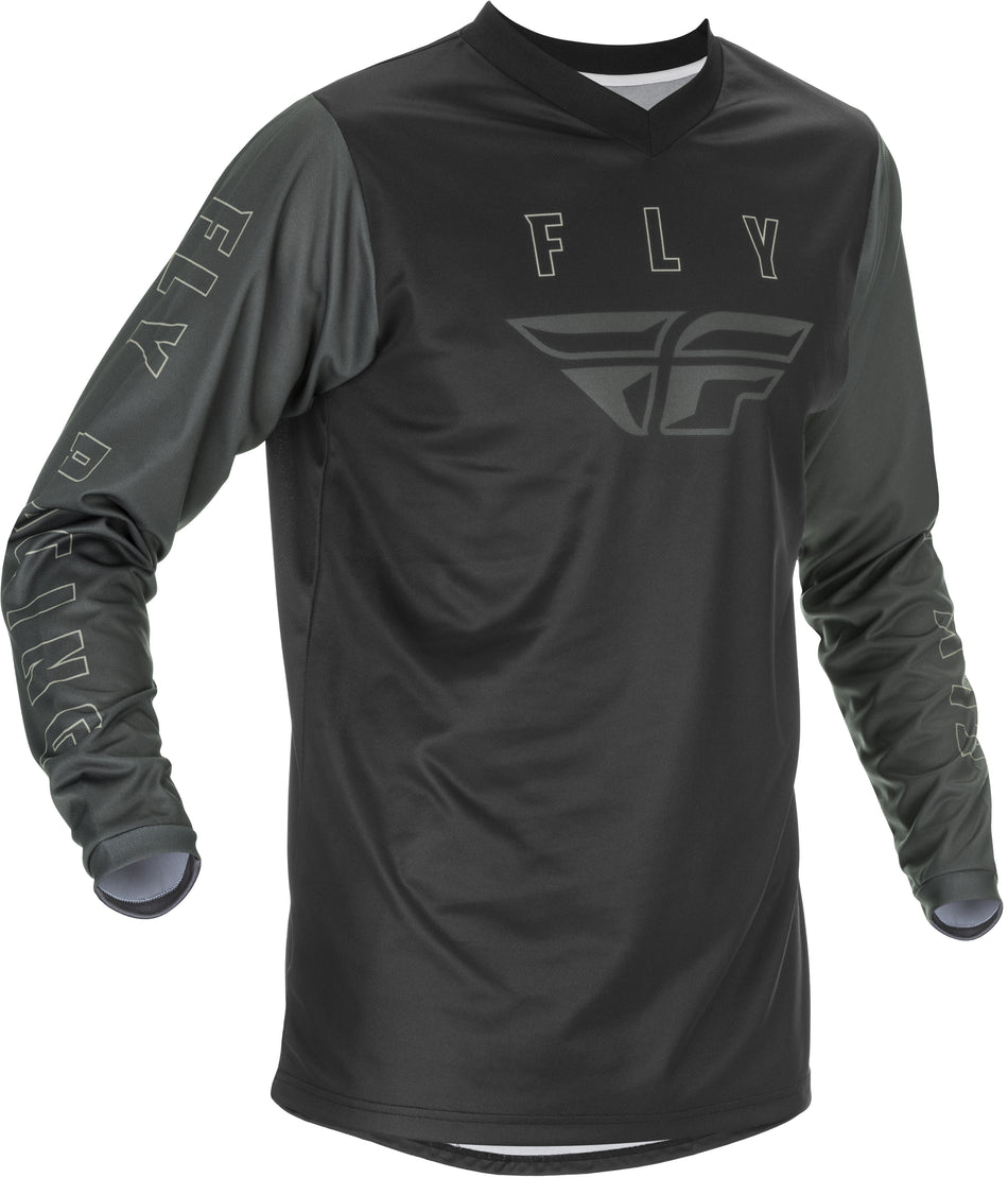 FLY RACING Youth F-16 Jersey Black/Grey Yx 374-920YX