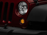 Raxiom 07-18 Jeep Wrangler JK Axial Series LED Amber Turn Signals (Smoked) J108040