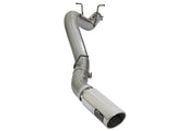 aFe LARGE BORE HD 5in 409-SS DPF-Back Exhaust w/Polished Tip 2017 GM Duramax V8-6.6L (td) L5P 49-44085-P