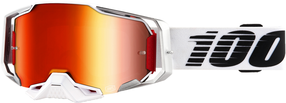 100% Armega Goggle Lightsaber Mirror Red Lens 50005-00002