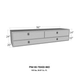 Westin/Brute High Cap 96in Stake Bed Contractor TopSider w/ Doors - Aluminum 80-TB400-96D