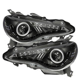 Spyder Subaru BRZ 12-14 Projector Headlights- DRL LED Black PRO-YD-SUBRZ12-BK 5075475