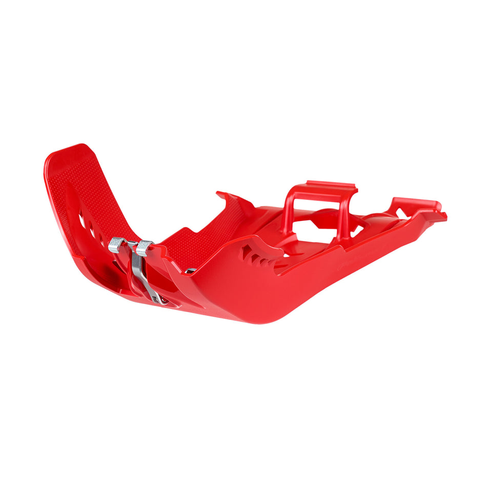POLISPORT Fortress Skid Plate W/Link Protector Red 8475300002