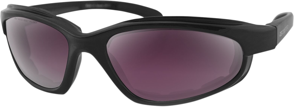 Gafas de sol BOBSTER Fat Boy - Negro mate - Púrpura/Plata Revo EFB004H 