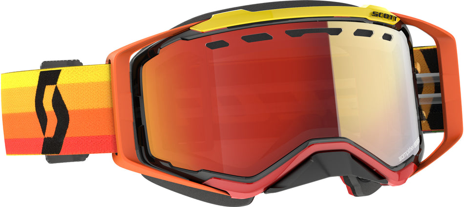 SCOTT Prospect Snwcrss Goggle Orng/Ylw Enhancer Red Chrome 272846-1649312