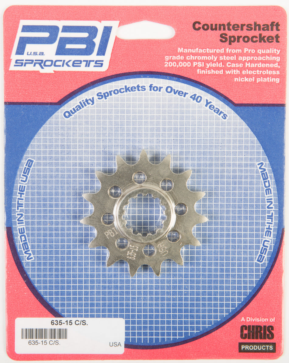 PBIFront Cs Sprocket Steel 15t-428 Kaw/Suz635-15