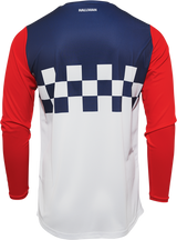 THOR Hallman Differ Cheq Jersey - White/Red/Blue - Medium 2910-6578