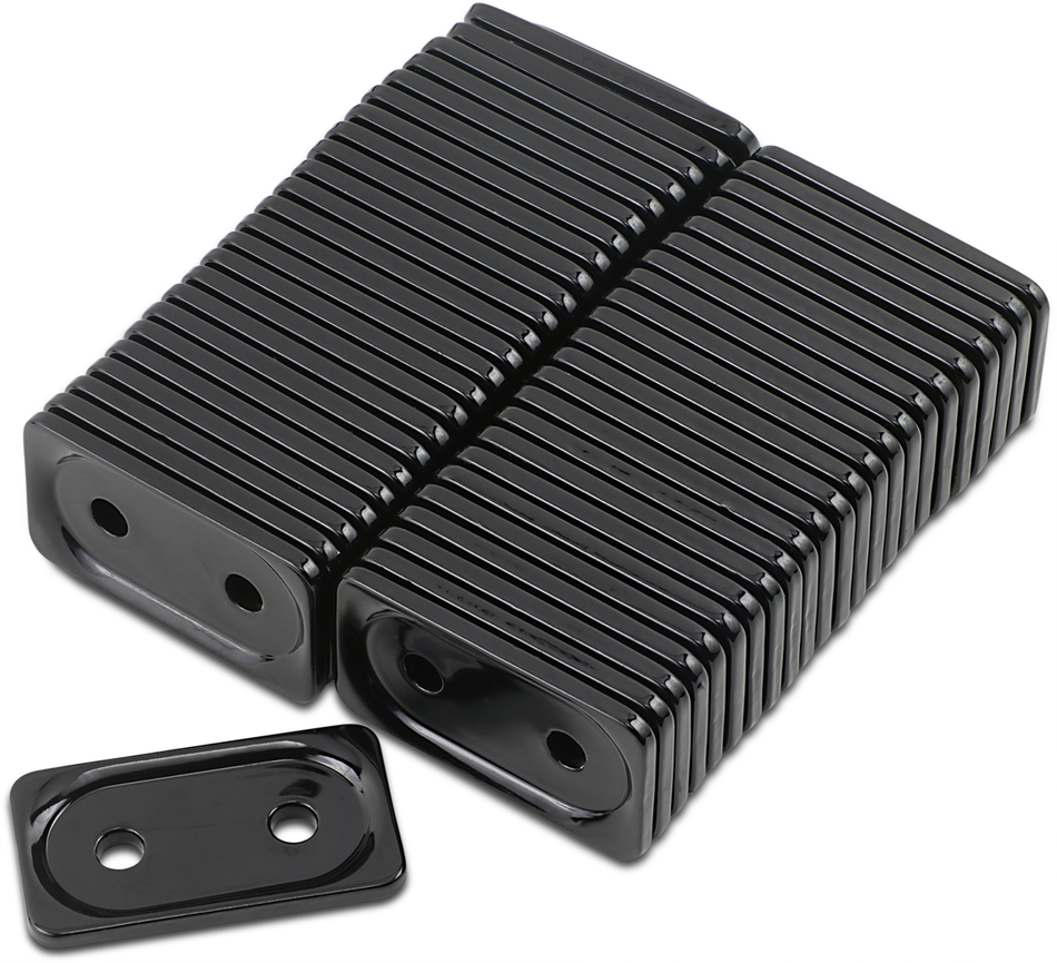 WOODY'S Support Plates - Black - Double - 48 Pack ADG-3810-48