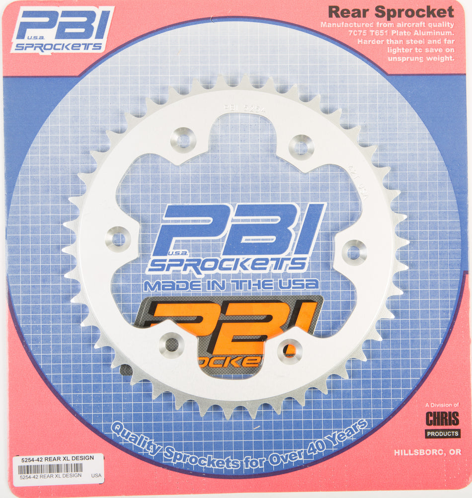 PBIRear Sprocket Aluminum 42t-520 Hus/Husq/Ktm5254-42-3