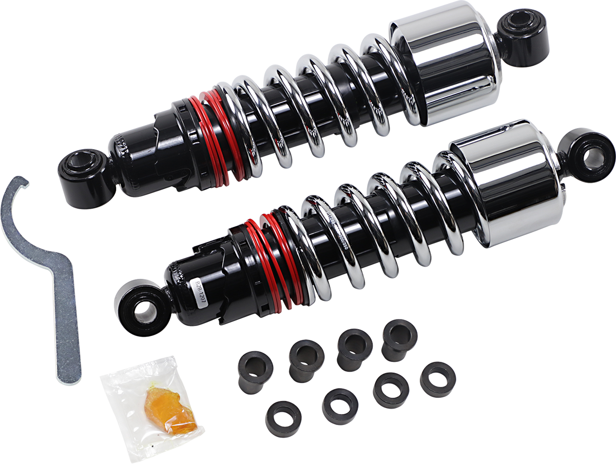 BURLY BRAND Slammer Plus Shocks - Chrome - FXD B28-1207