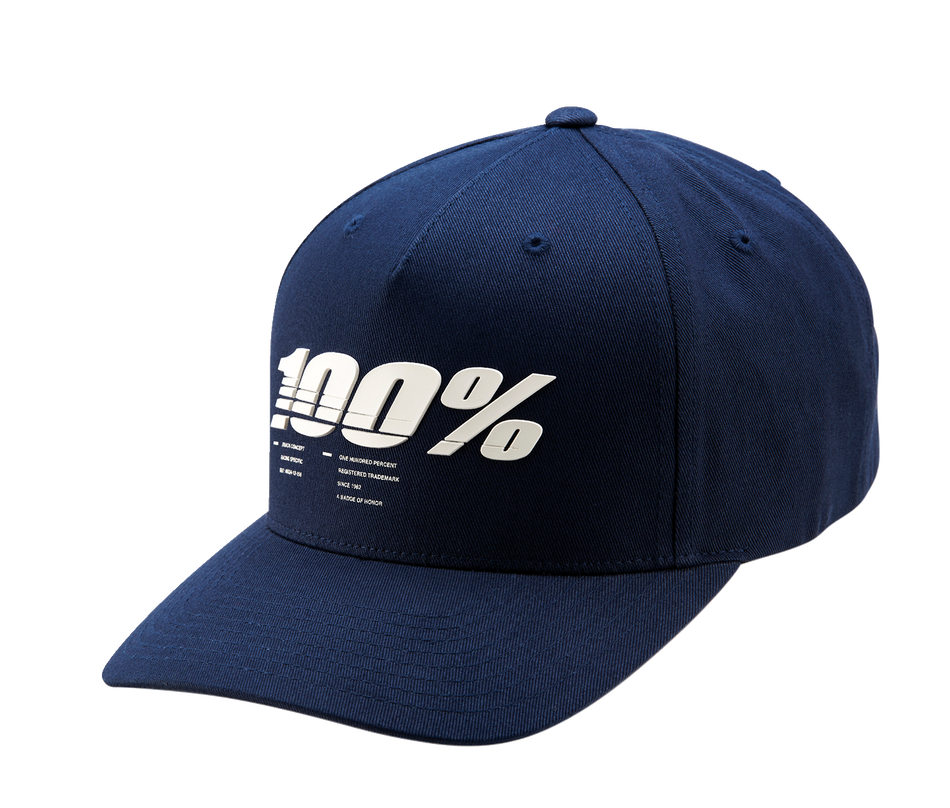 100% Staunch Snapback Hat - Navy 20072-015-01