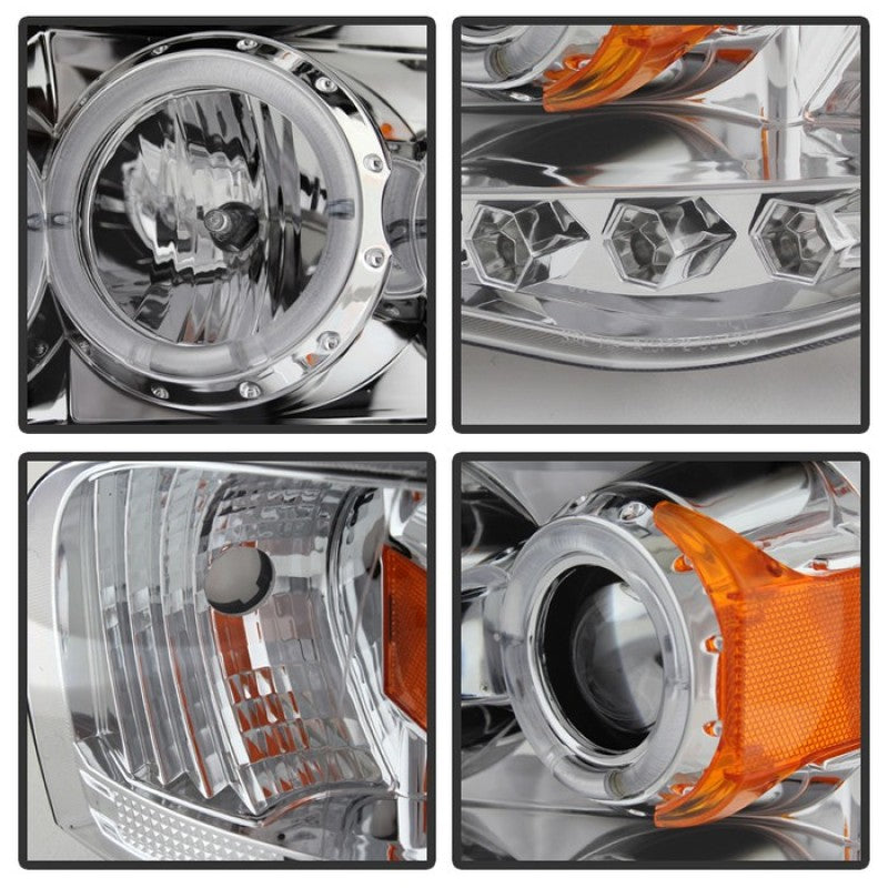 Spyder Dodge Ram 1500 02-05/Ram 2500 03-05 Projector Headlights LED Halo LED Chrm PRO-YD-DR02-HL-C 5009982