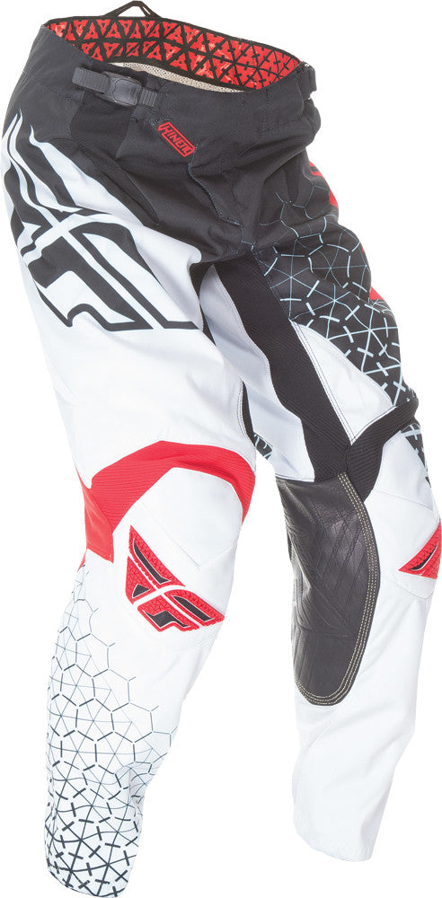 FLY RACING Kinetic Trifecta Pant Black/White/Red Sz 38 369-43438