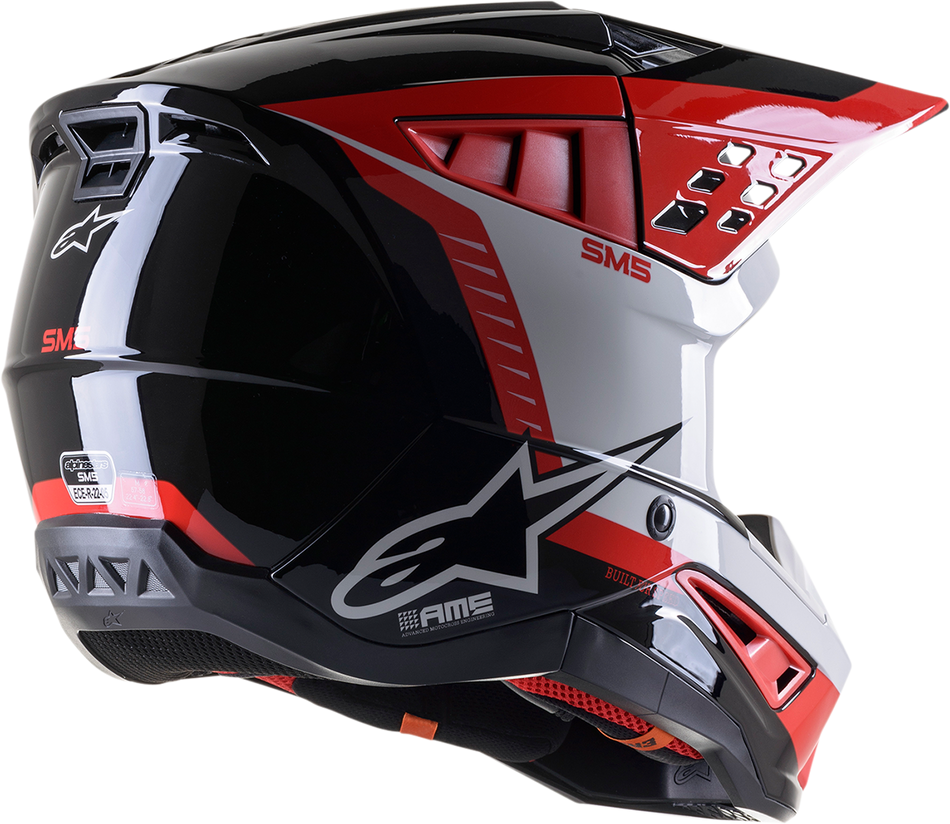 ALPINESTARS SM5 Helmet - Beam - Black/Gray/Red - Large 8303722-1313-LG
