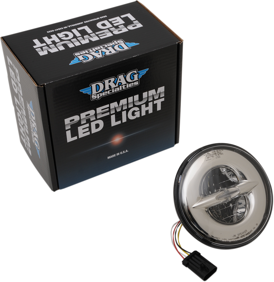 DRAG SPECIALTIES 7" Reflector-Style LED Headlamp - Chrome N/F FLHR MODELS 555854