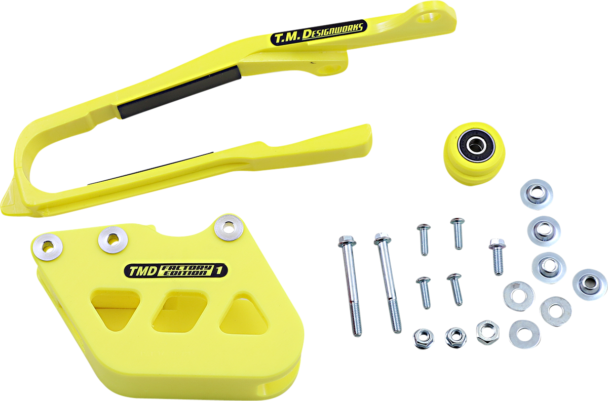 T.M. DESIGNWORKS Chain Guide/Slider - Suzuki - Yellow SCP-OR2-YL