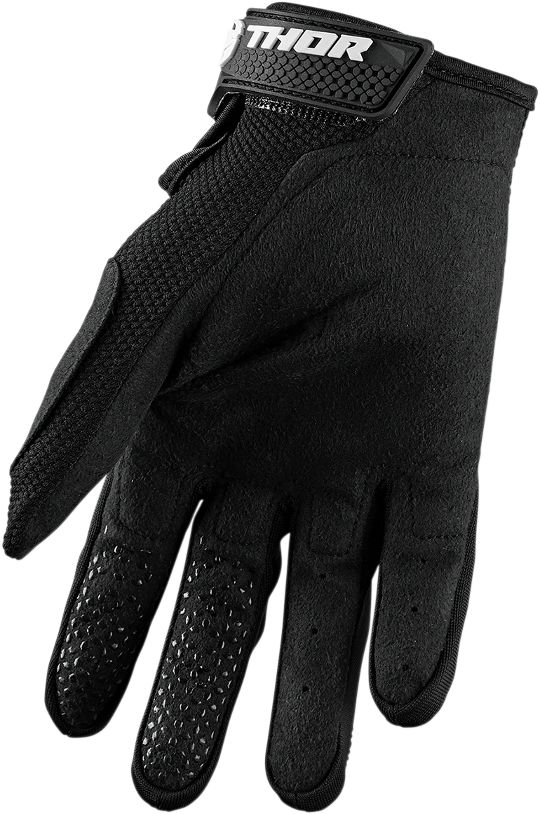 THOR Youth Sector Gloves - Black/White - Large 3332-1515