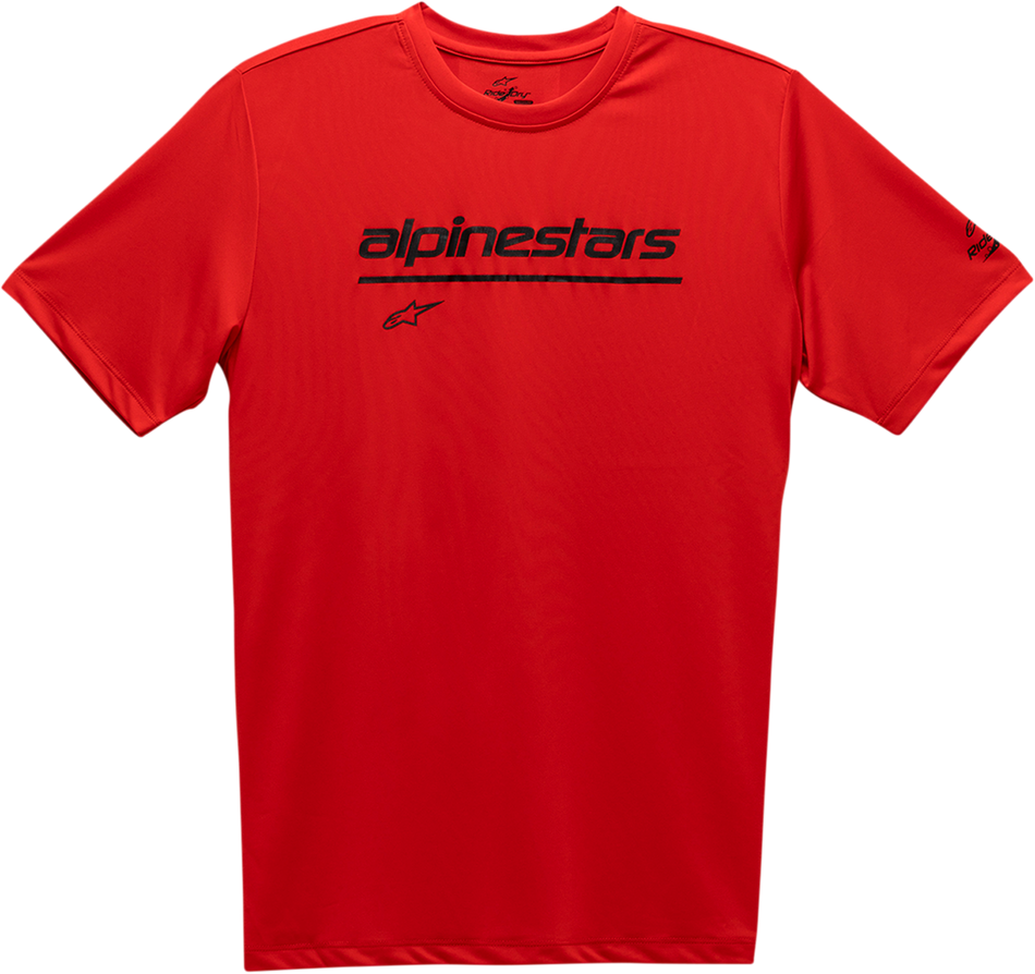 ALPINESTARS Tech Line Up Performance T-Shirt - Red - Medium 12117380030M