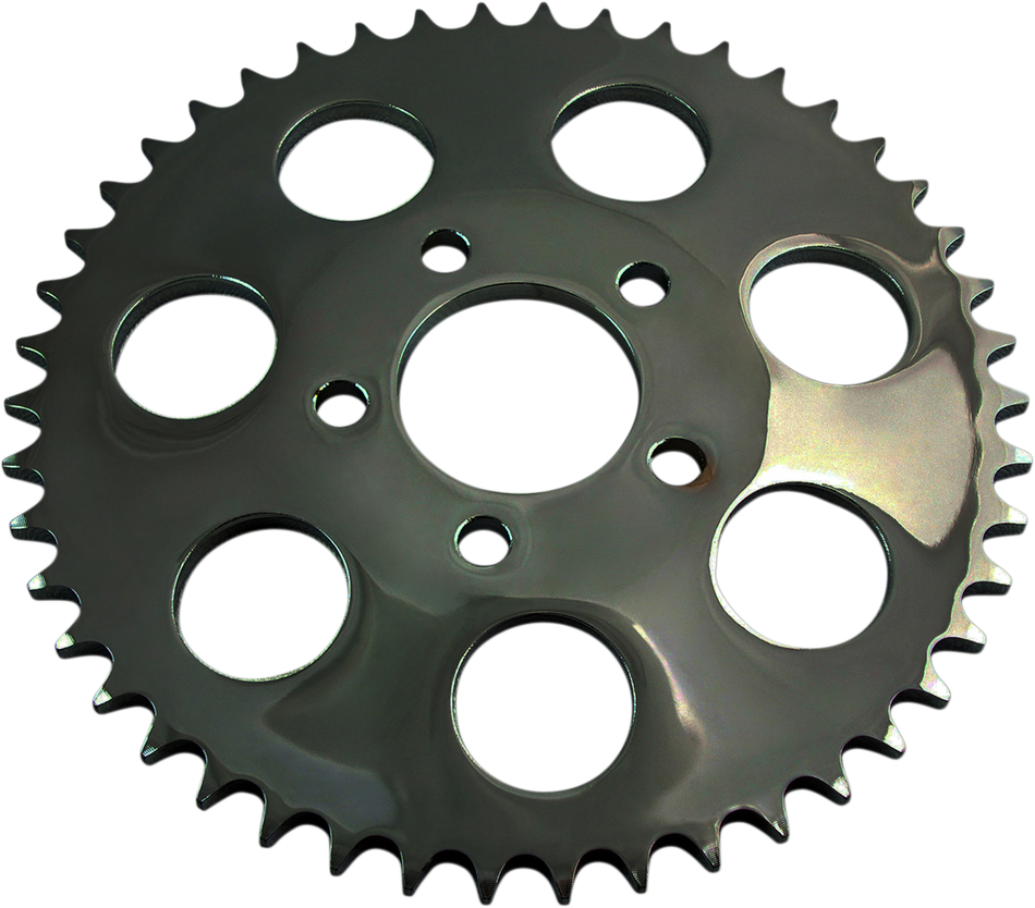 DRAG SPECIALTIES Rear Sprocket - Gloss Black - Dished - 49 Tooth 16425EB