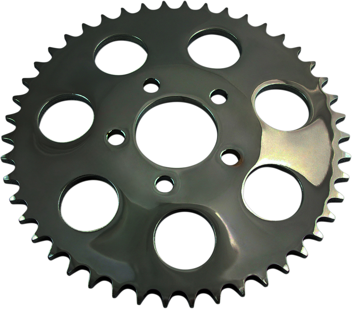 DRAG SPECIALTIES Rear Sprocket - Gloss Black - Dished - 49 Tooth 16425EB