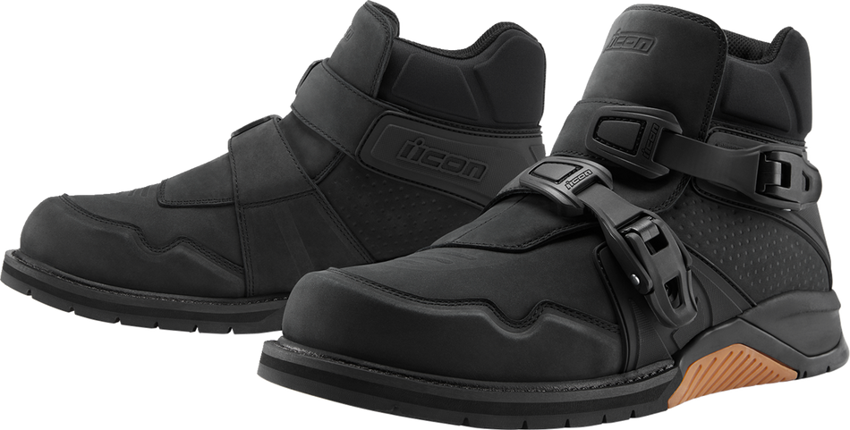 ICON Slabtown Waterproof Boots - Black - Size 10.5 3403-1310