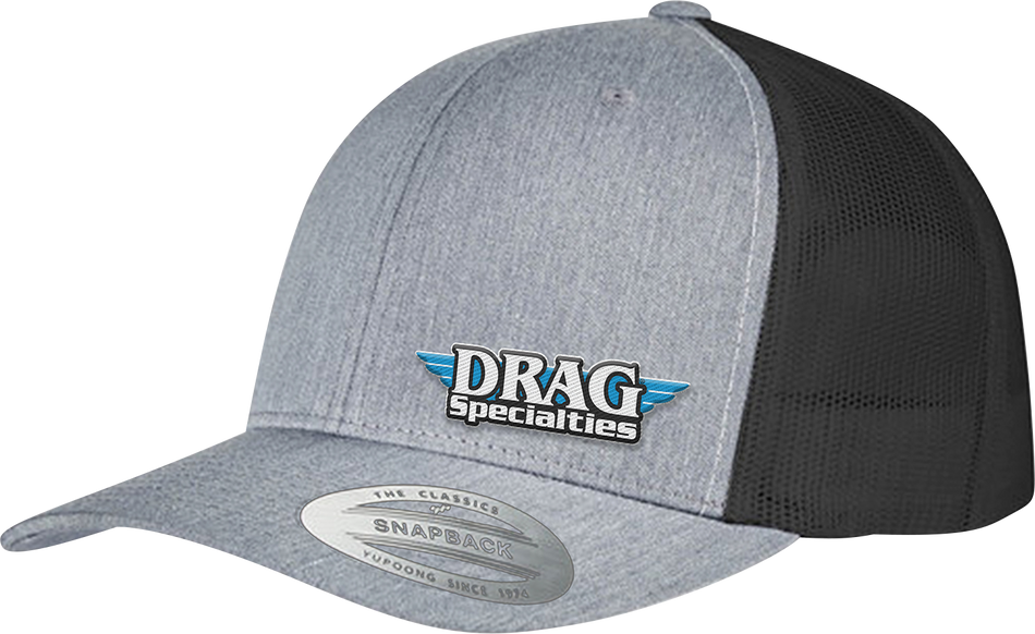 DRAG SPECIALTIES Gorra Snapback de malla Drag Specialties - Gris/Negro NP22E-H710 