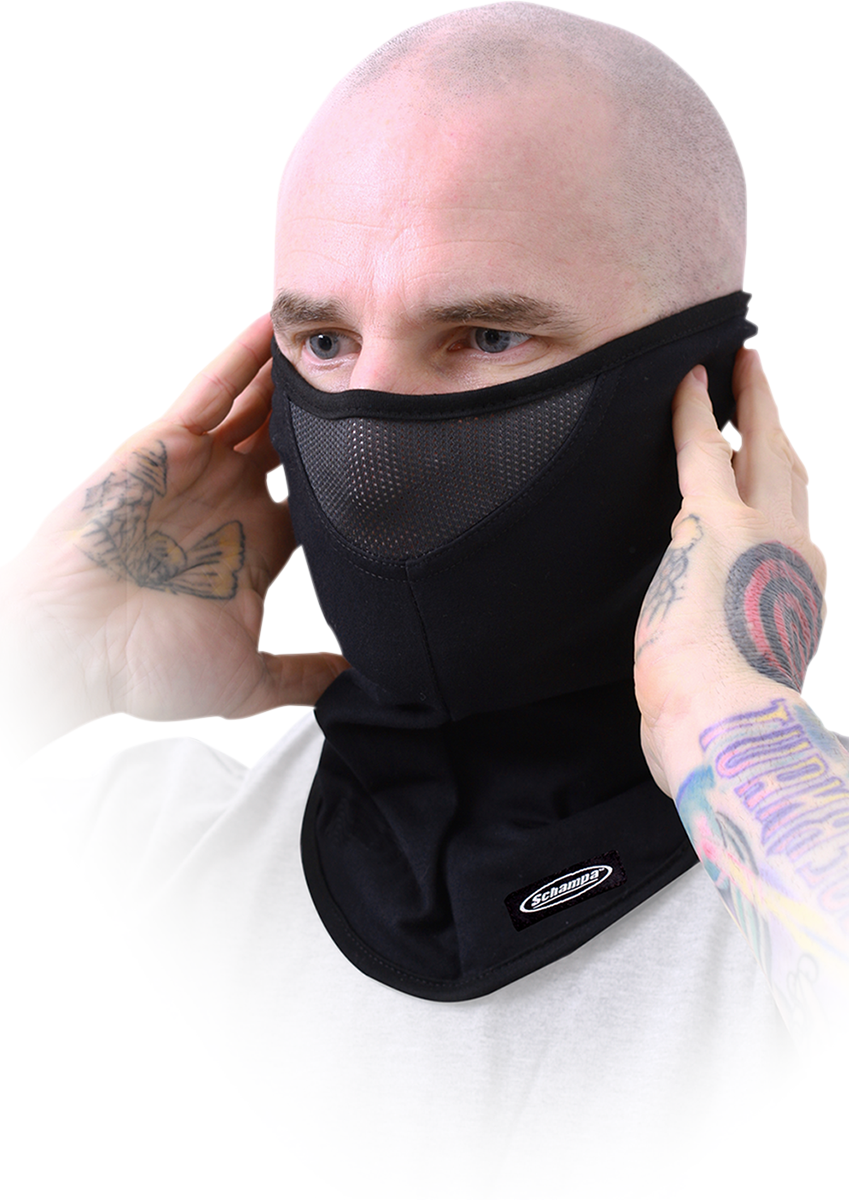 SCHAMPA & DIRT SKINS Half-Face Stretch Mask - Black VNG007-0