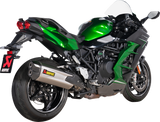 AKRAPOVIC Slip-On Line Muffler - Titanium Ninja H2 SX SE+ 2021-2023 S-K10SO30-HGIT 1811-4315