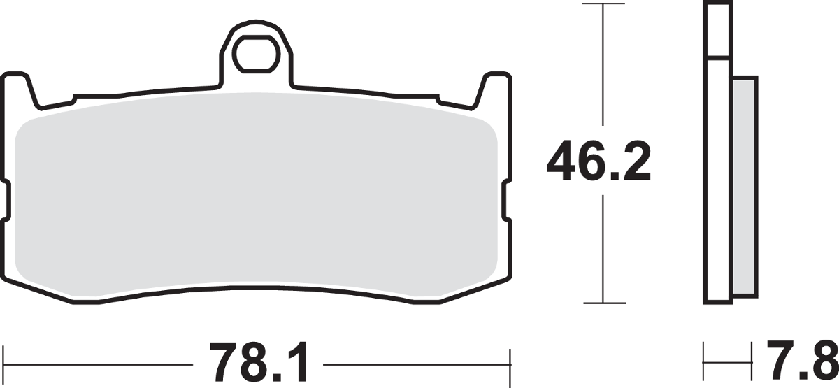 SBS Dual Carbon Brake Pads - Daytona 675 864DC