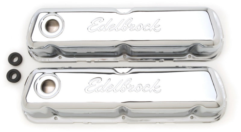 Edelbrock Tapa de válvula Signature Series Ford 260-289-302-351W CI V8 Cromo