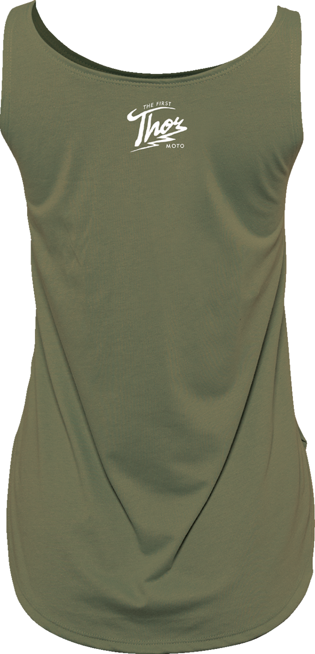 THOR Women's Thunder Tank Top - Military Green - Small 3031-4126